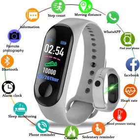 2019 Smart Sport Bracelet Wristband With Blood Pressure Heart Rate Monitor and  Android and iOS Compatible