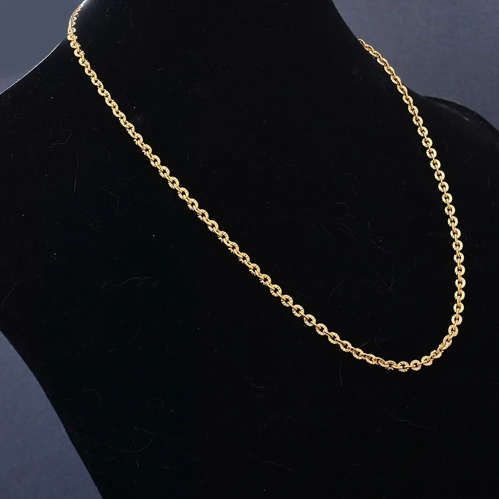 45Cm Gold Color Necklace Africa Birthday Party Dubai  Pendant  Chain Necklaces
