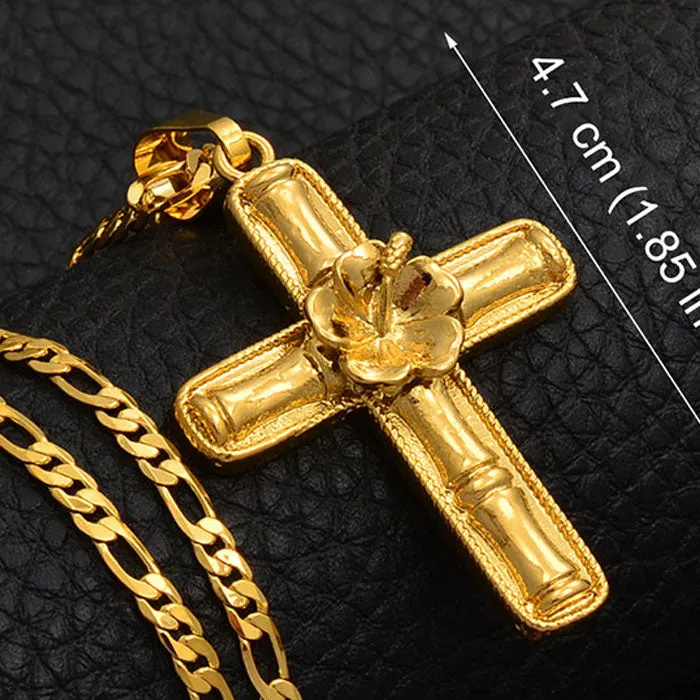 6 Model The Cross Pendant Chain Necklaces