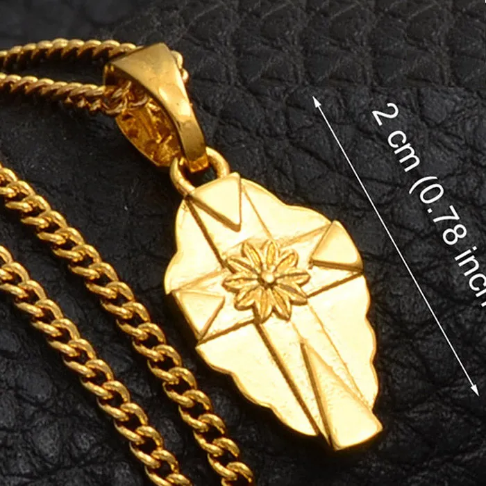6 Model The Cross Pendant Chain Necklaces