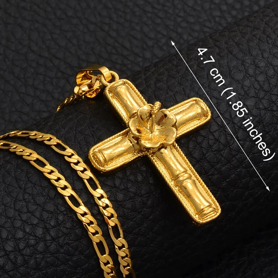 6 Model The Cross Pendant Chain Necklaces
