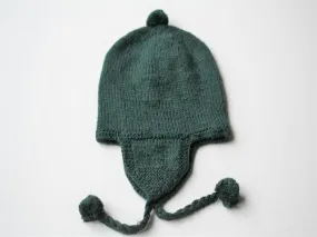 alpaca riding beanie - emerald