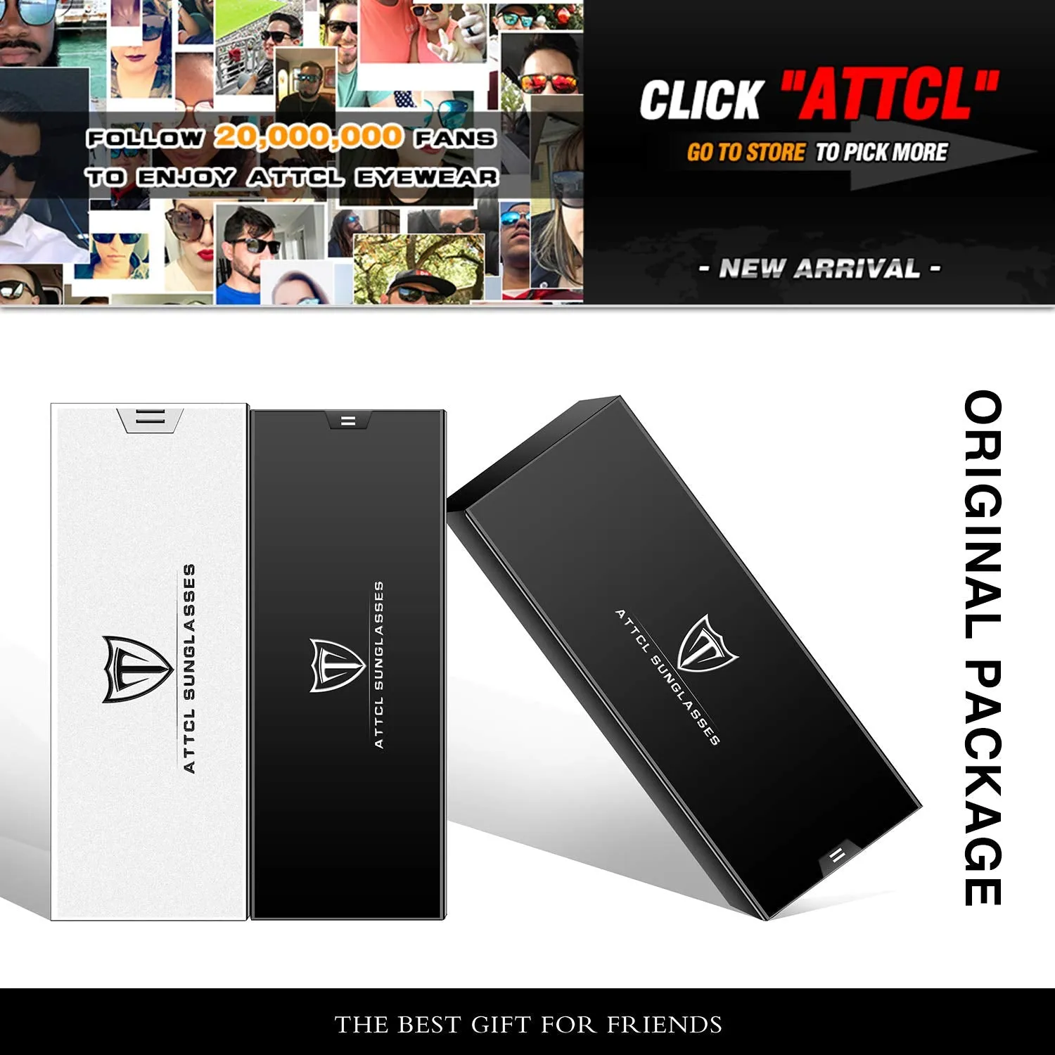 ATTCL Kids Hot TR90 Polarized Sports Sunglasses For Boys Girls Child Age 3-10 Black-black as the pictures