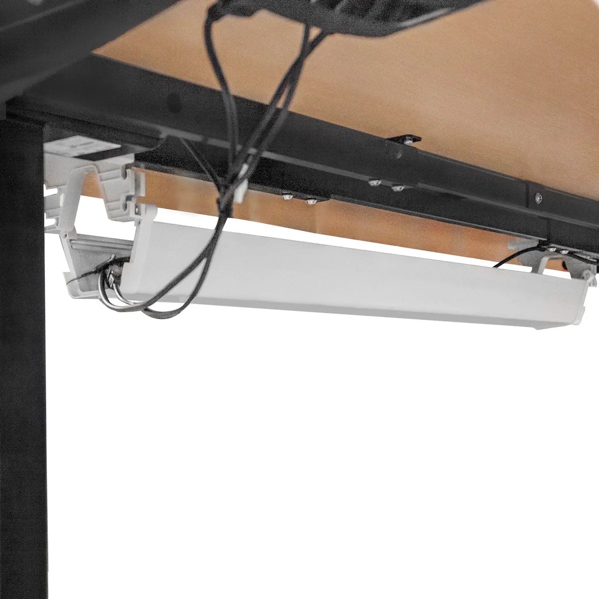 Automatic Standing Desk Oak 180cm with Cable Tray Lifespan