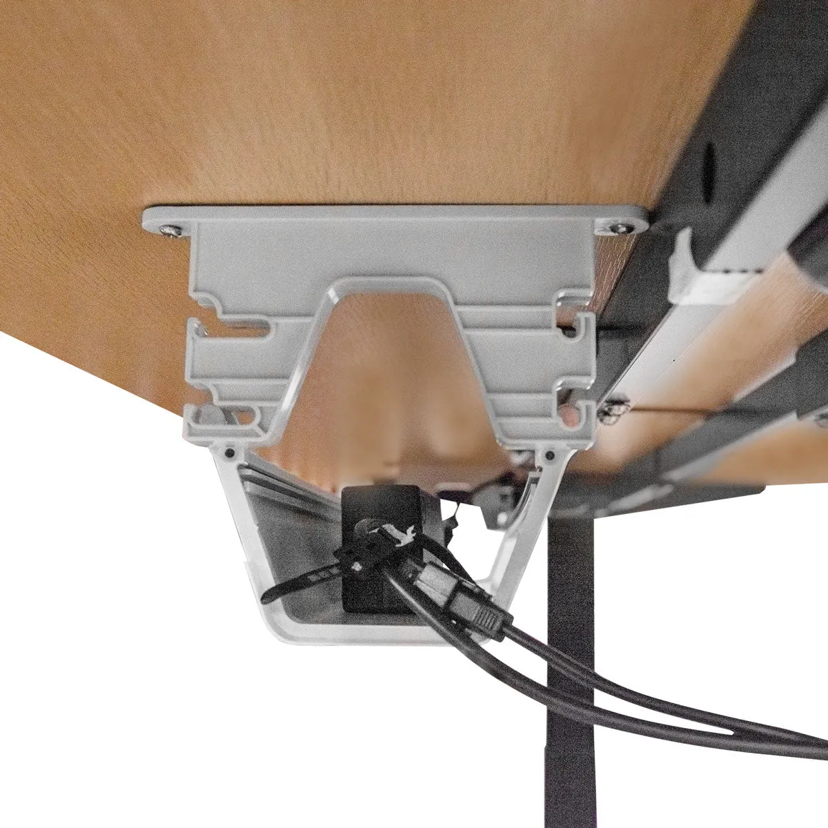 Automatic Standing Desk Oak 180cm with Cable Tray Lifespan