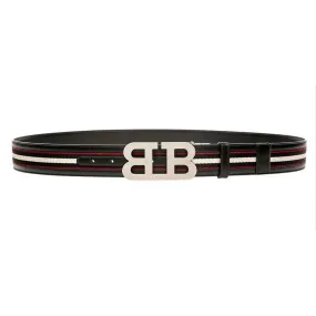 Bally Mirror B Buckle Reversible Leather Belt