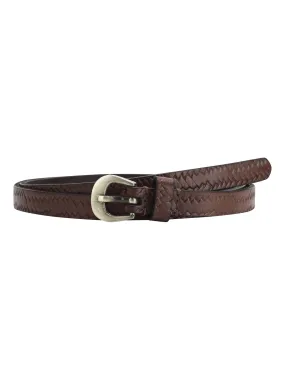Basket weave embossed Women's Belt