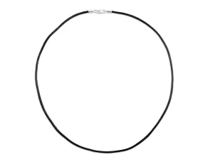 Black Leather Cord Necklaces