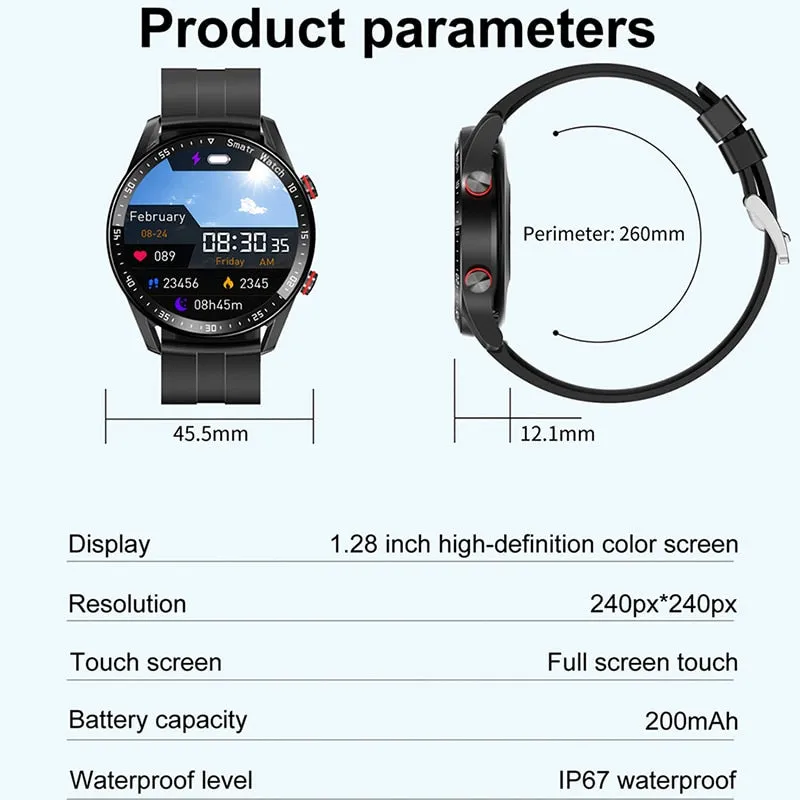 Bluetooth Call Smartwatch - Waterproof Fitness Tracker