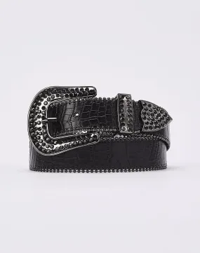 Boomer Belts Stamped Croc Belt