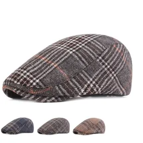 Boughe Tartan Cotton Flat Cap