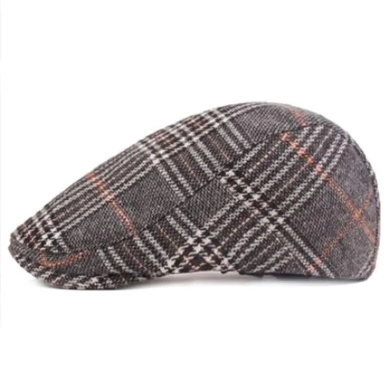 Boughe Tartan Cotton Flat Cap