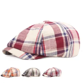 Brisbane Tartan Newsboy Cap