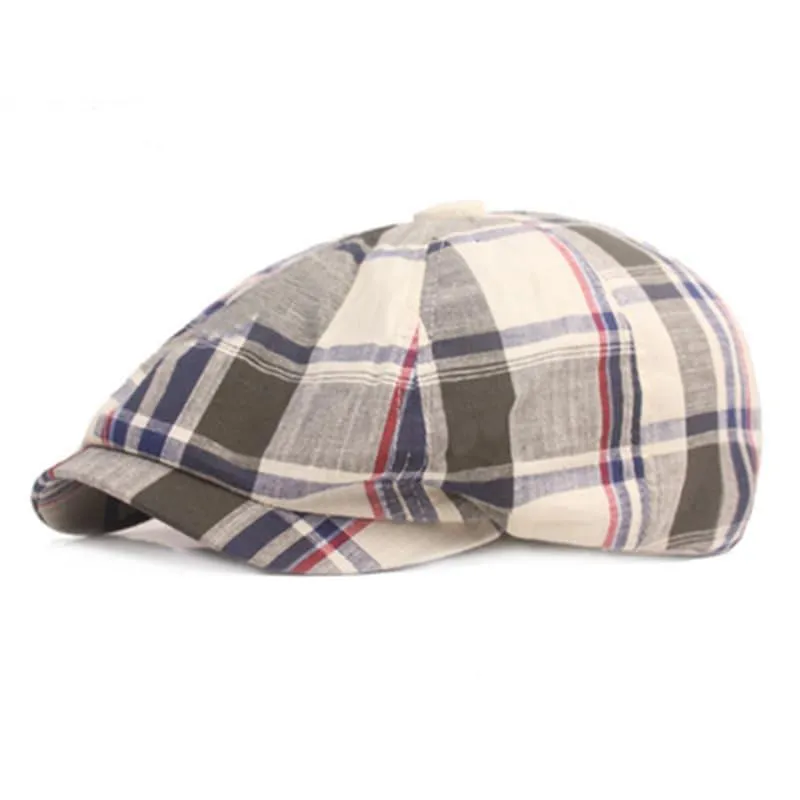 Brisbane Tartan Newsboy Cap