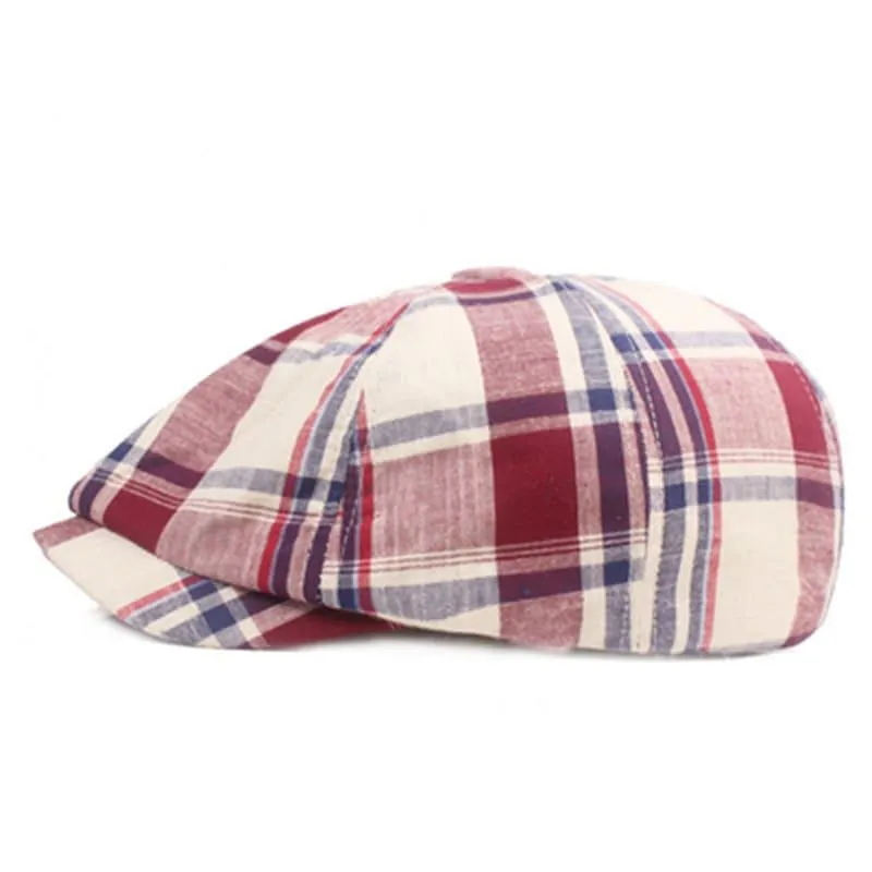 Brisbane Tartan Newsboy Cap