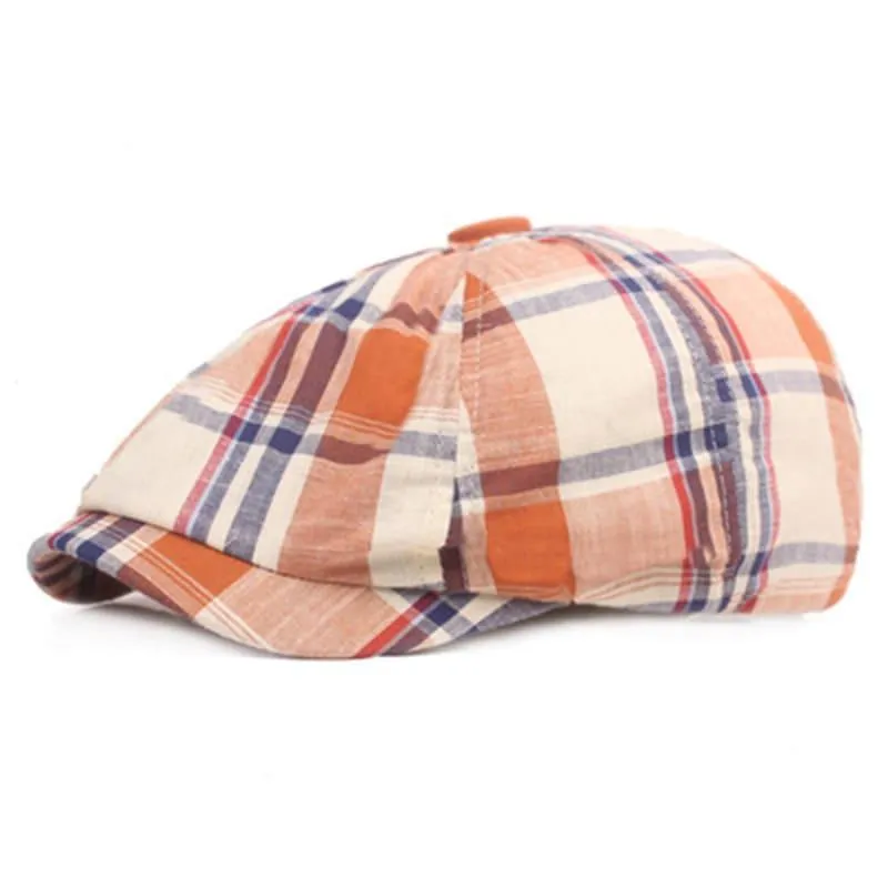Brisbane Tartan Newsboy Cap