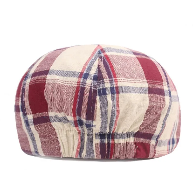 Brisbane Tartan Newsboy Cap