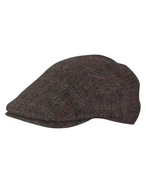 Broner Brown Plaid Wool Blend Ivy Cap