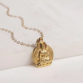 Buddha Gold Dainty Pendant Necklace