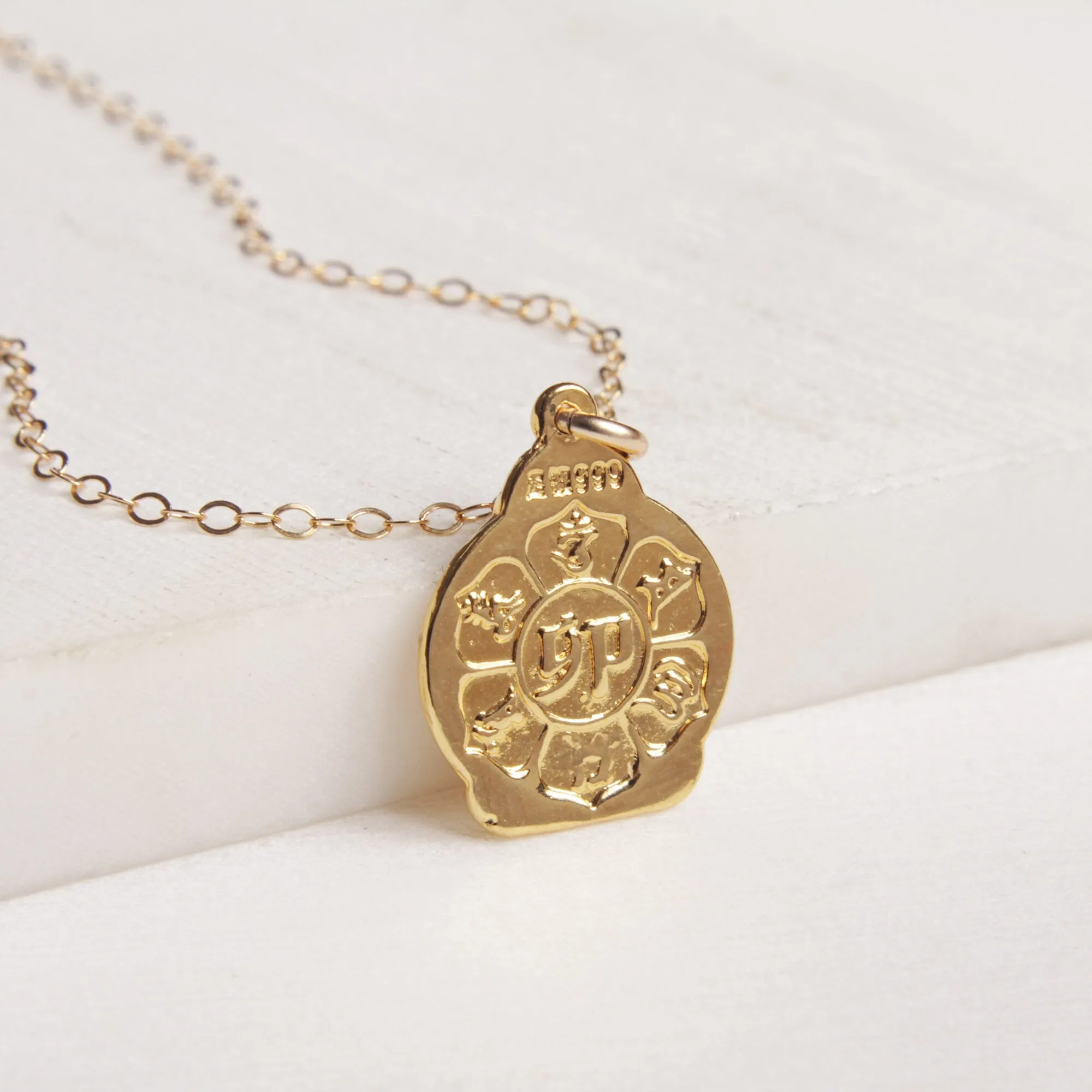 Buddha Gold Dainty Pendant Necklace