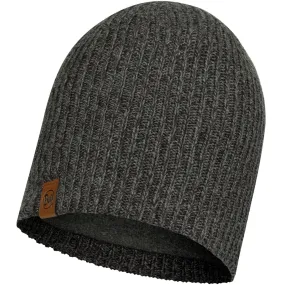 Buff Unisex Knitted Fleece Lined Beanie Hat - Grey