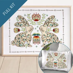 Bunny Folklore Embroidery Kit