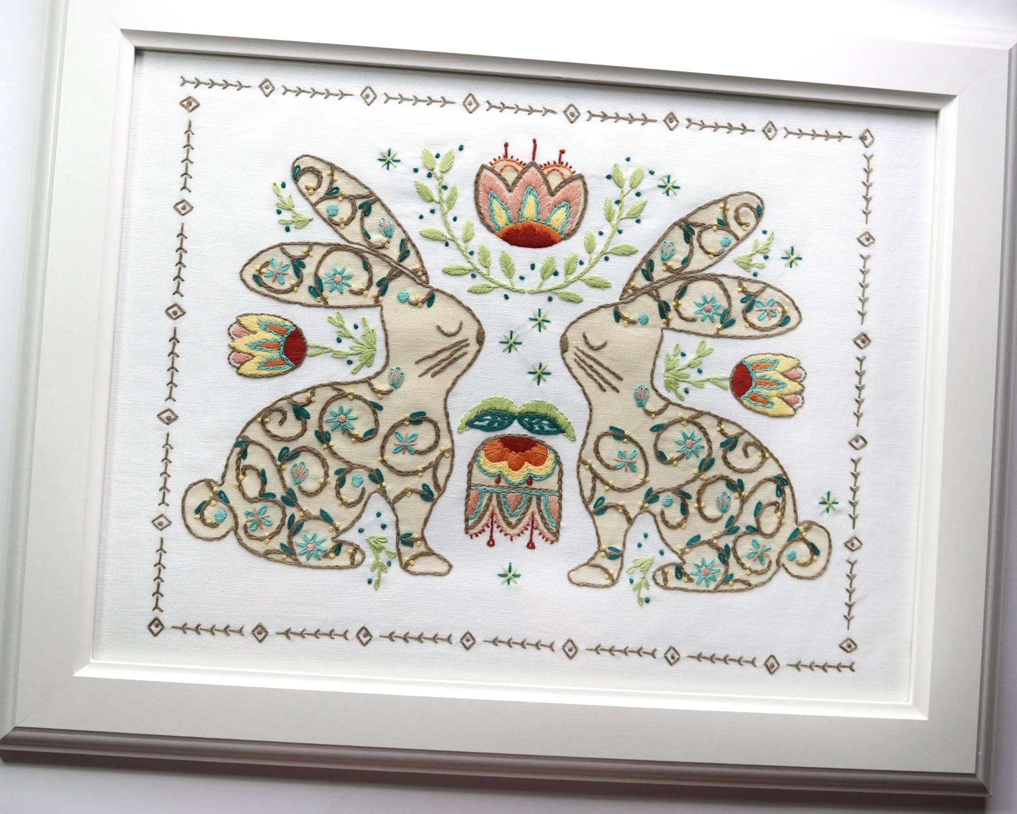 Bunny Folklore Embroidery Kit