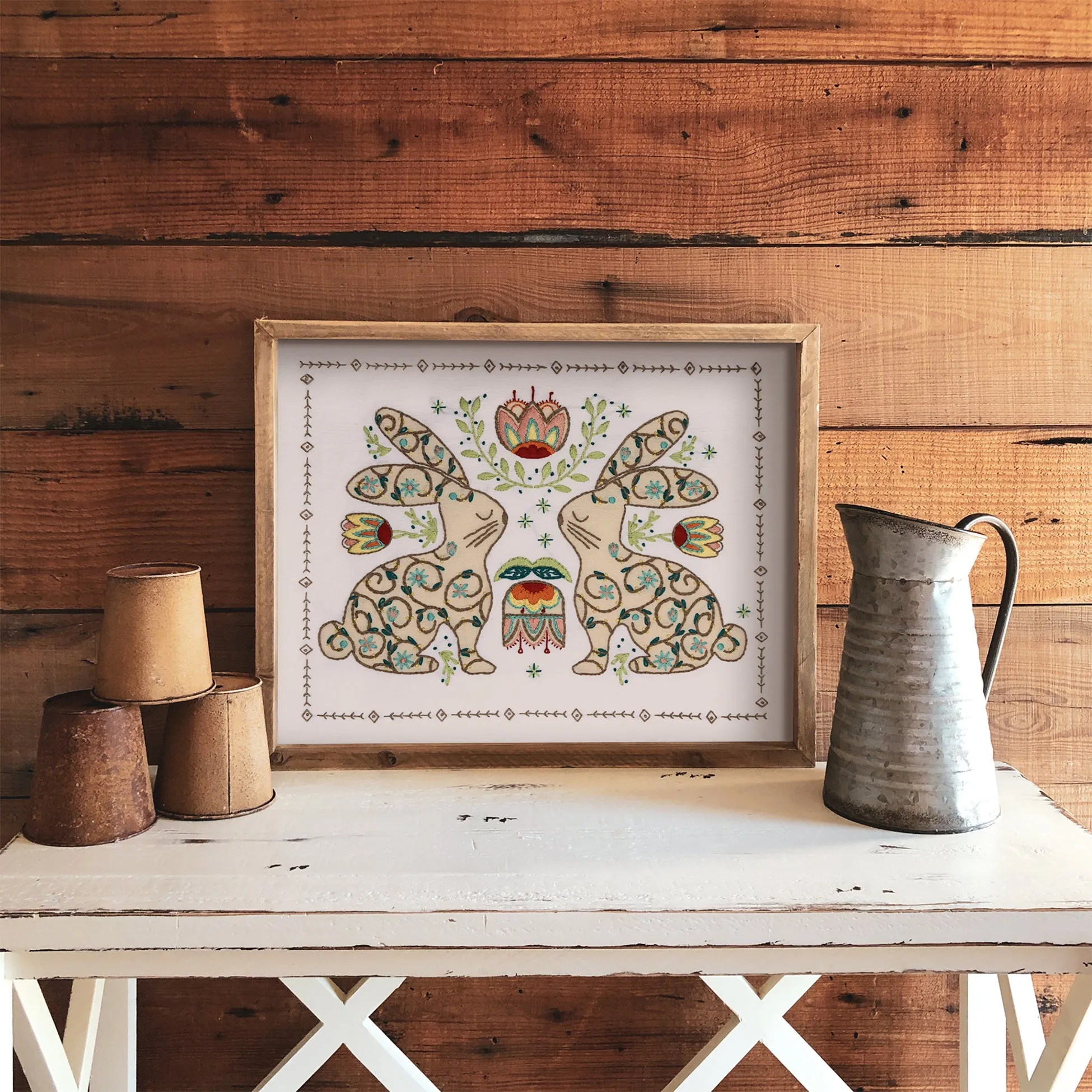 Bunny Folklore Embroidery Kit