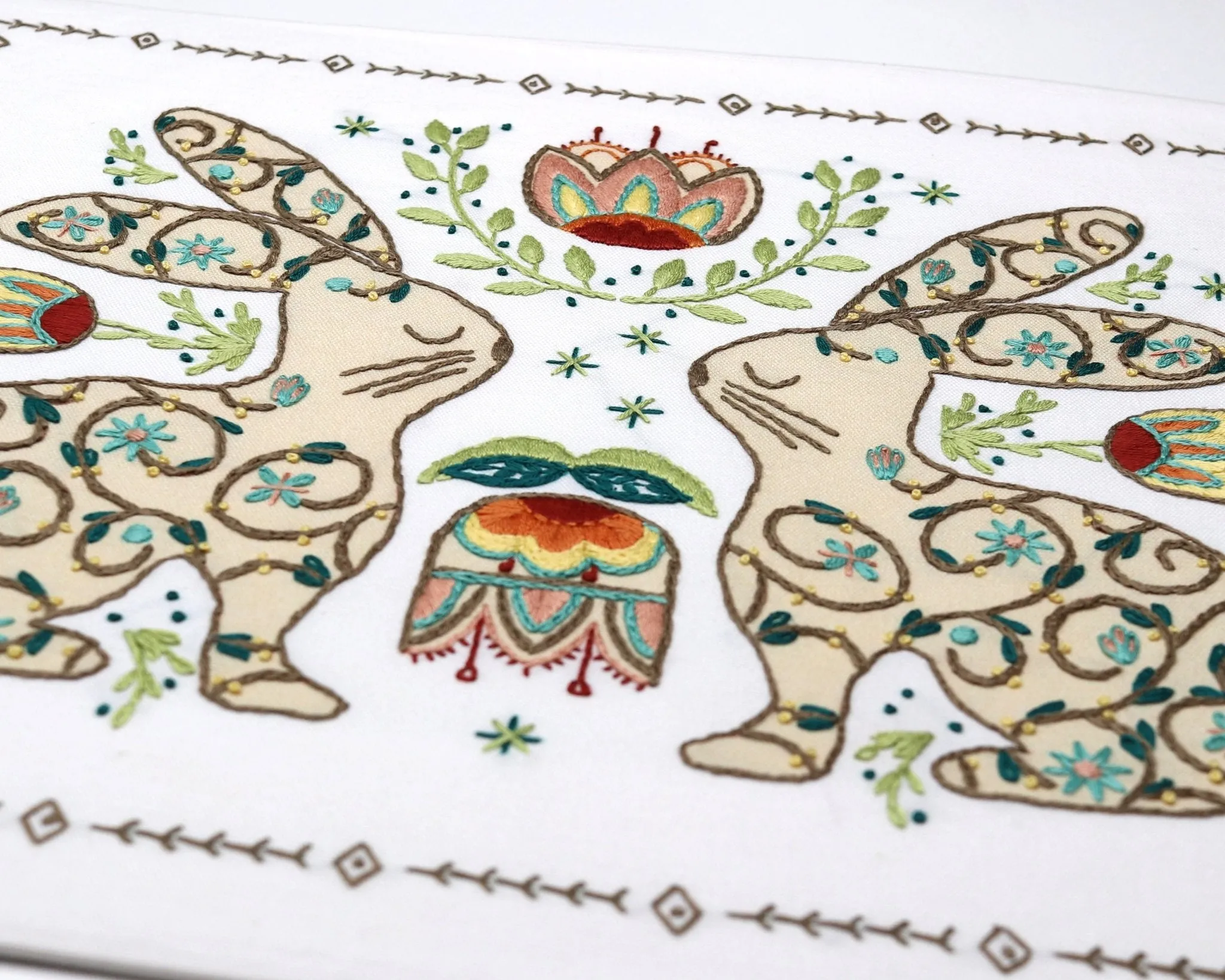 Bunny Folklore Embroidery Kit