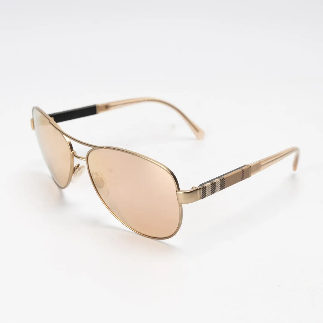Burberry Aviator Matte Frame Sunglasses