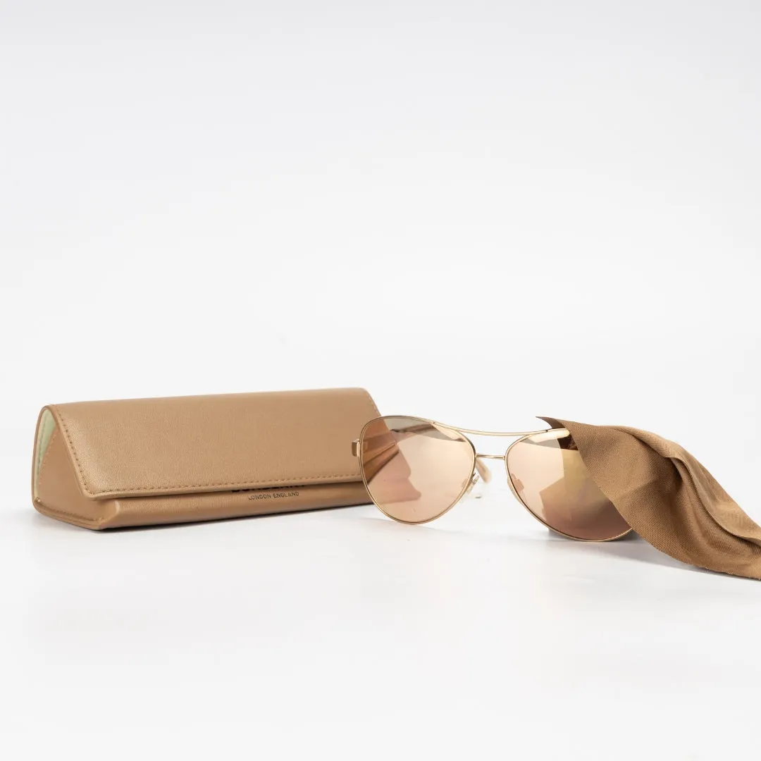 Burberry Aviator Matte Frame Sunglasses