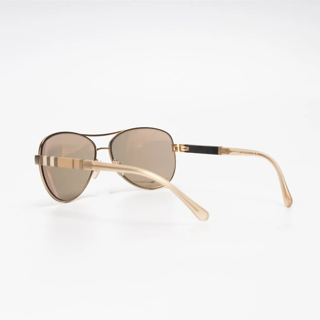 Burberry Aviator Matte Frame Sunglasses