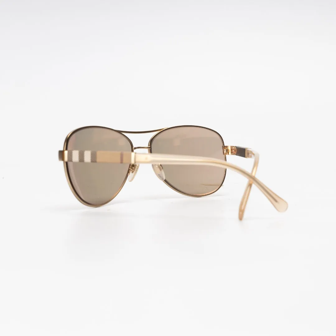 Burberry Aviator Matte Frame Sunglasses