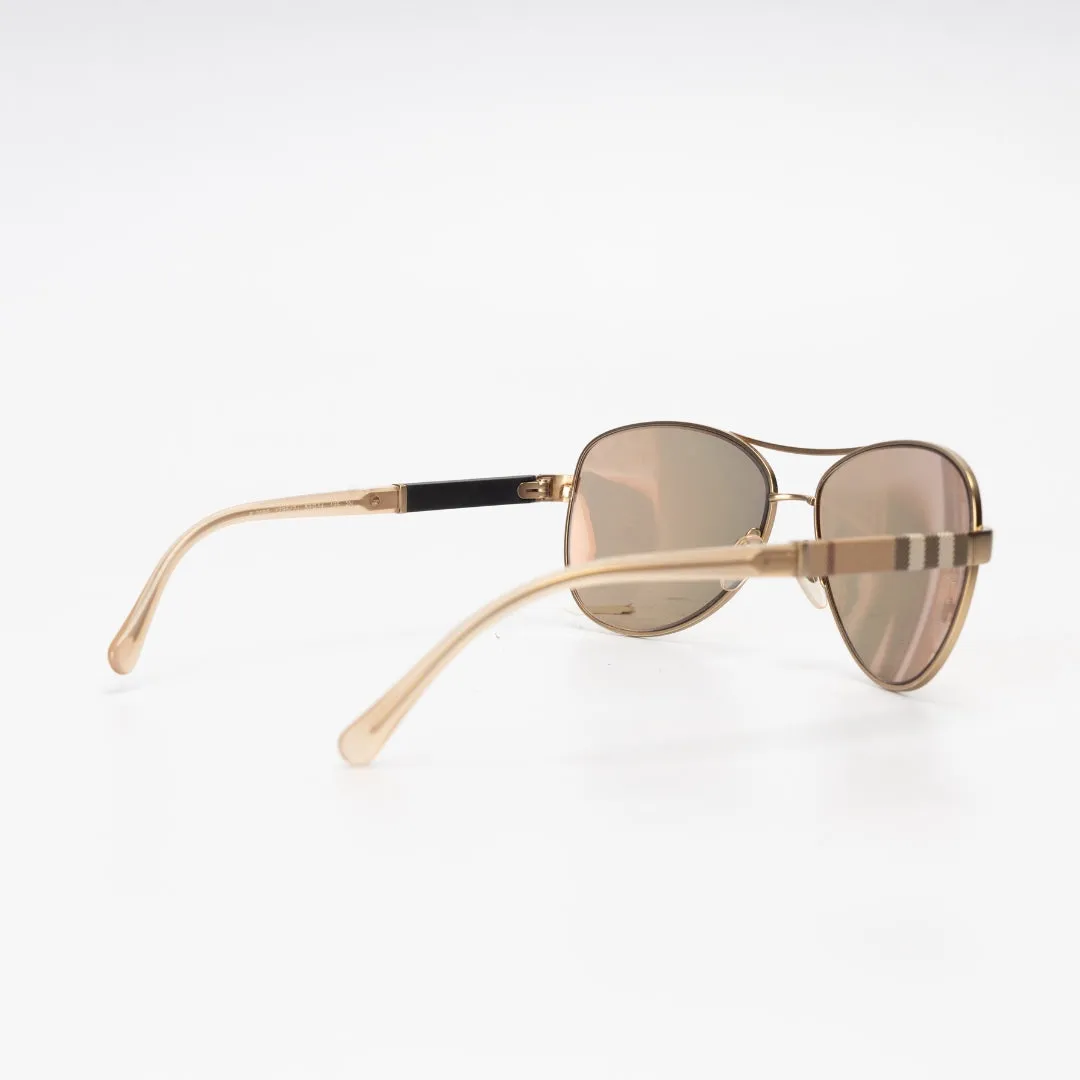 Burberry Aviator Matte Frame Sunglasses