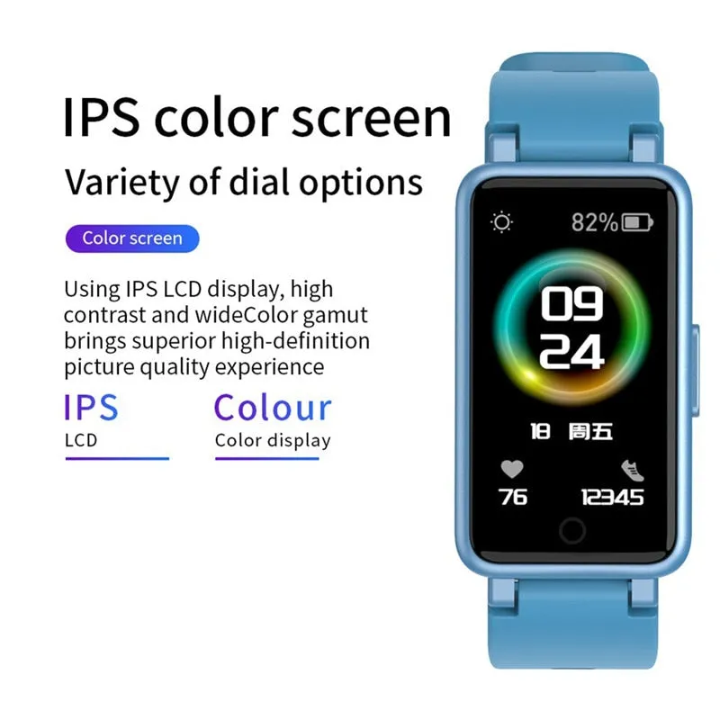 C2 Plus Smartwatch Men Women Sports Bluetooth Fitness Smart Watch Music Control DIY Dial Heart Rate Pedometer Smart Wristband