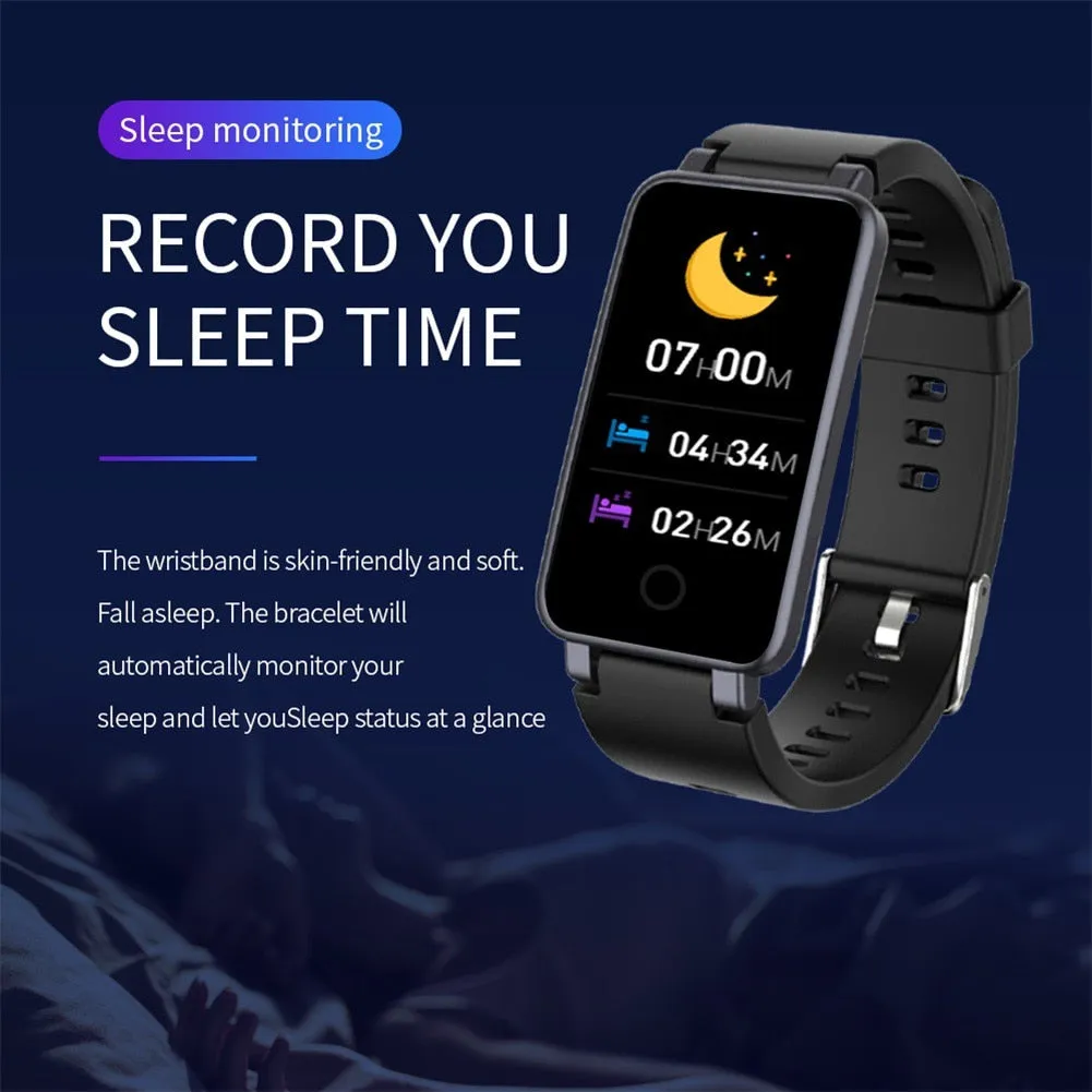 C2 Plus Smartwatch Men Women Sports Bluetooth Fitness Smart Watch Music Control DIY Dial Heart Rate Pedometer Smart Wristband