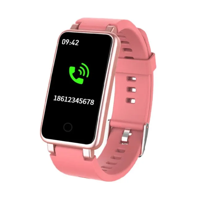C2 Plus Smartwatch Men Women Sports Bluetooth Fitness Smart Watch Music Control DIY Dial Heart Rate Pedometer Smart Wristband