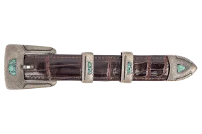 Chacon Gila 1" Florentine Engraved Buckle Set