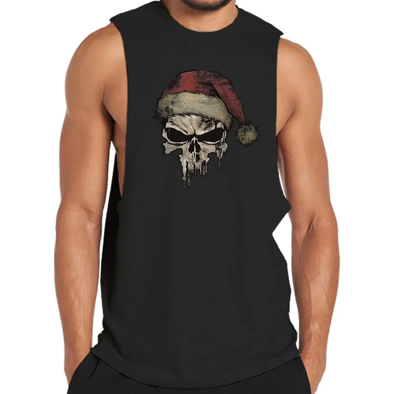 Christmas Skeleton Graphic Tank Top