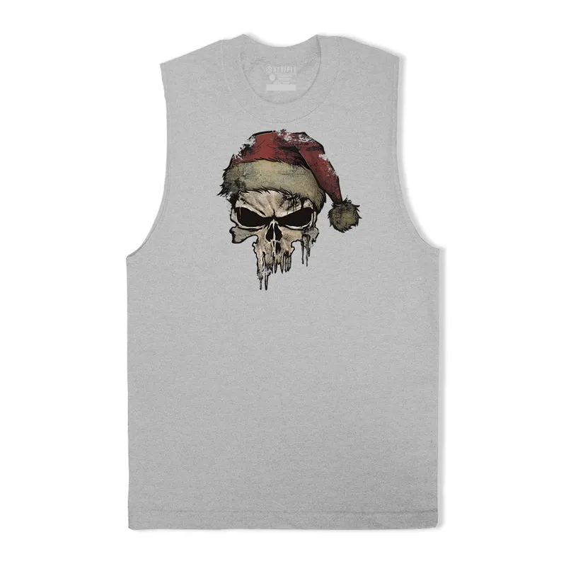 Christmas Skeleton Graphic Tank Top