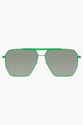 Classic Aviator Sunglasses | Green/Black