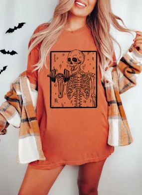 Comfort Colors Skeleton Lifting Shirt
