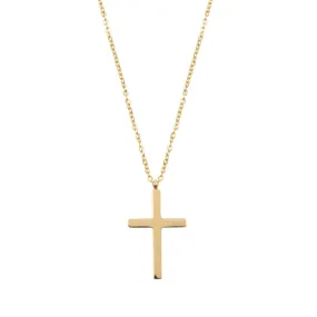 Cross Pendant Necklace Gold