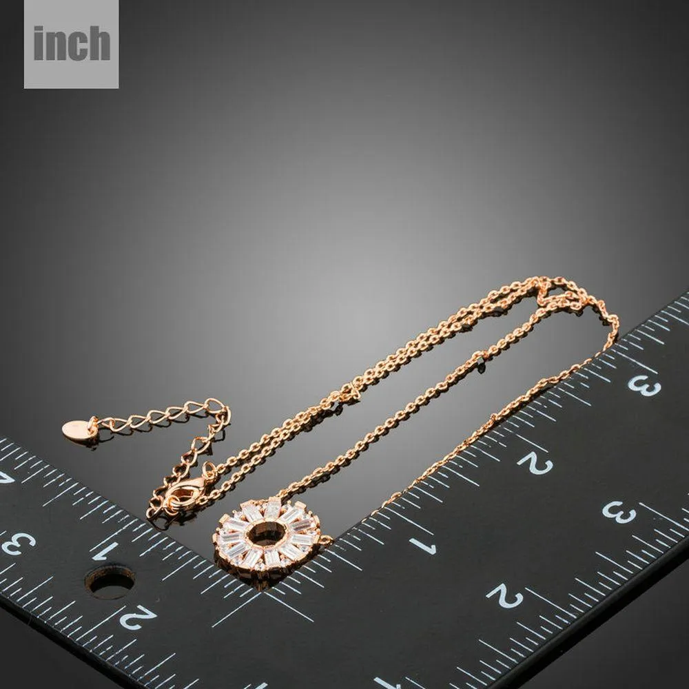 Cubic Zirconia Chain Necklace KPN0229