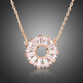 Cubic Zirconia Chain Necklace KPN0229