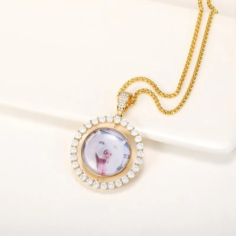 Custom Cute Pet Dog Cat Picture Necklaces For Women