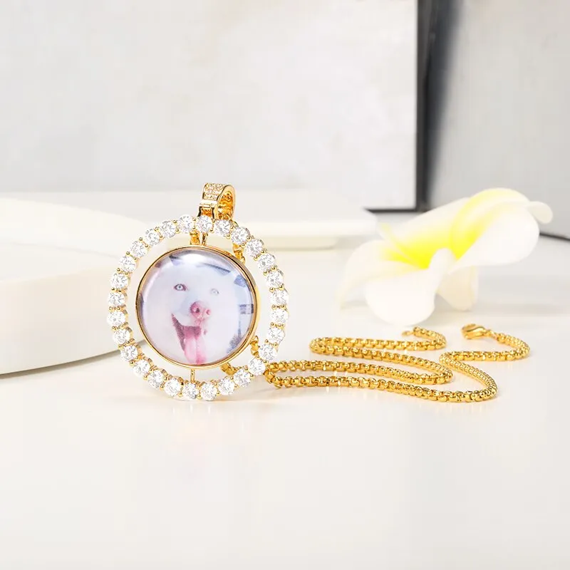 Custom Cute Pet Dog Cat Picture Necklaces For Women