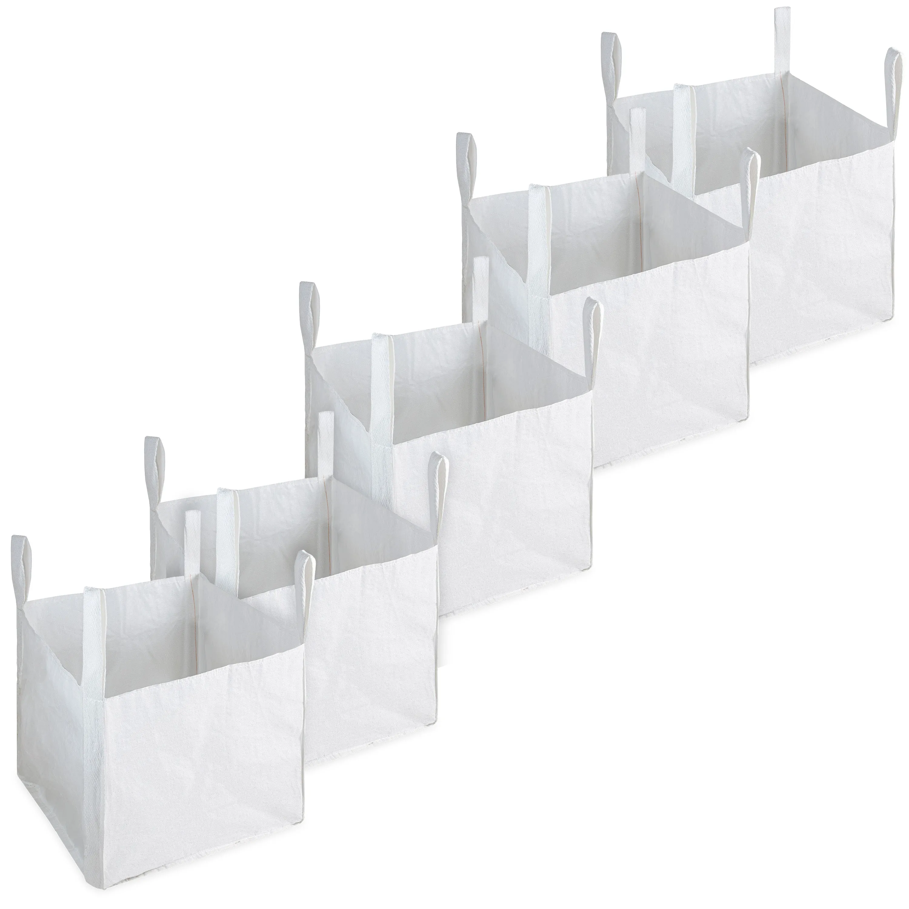 Deco Express Garden Waste Bags - Heavy Duty Bags - White 1.5T - 5 Pack