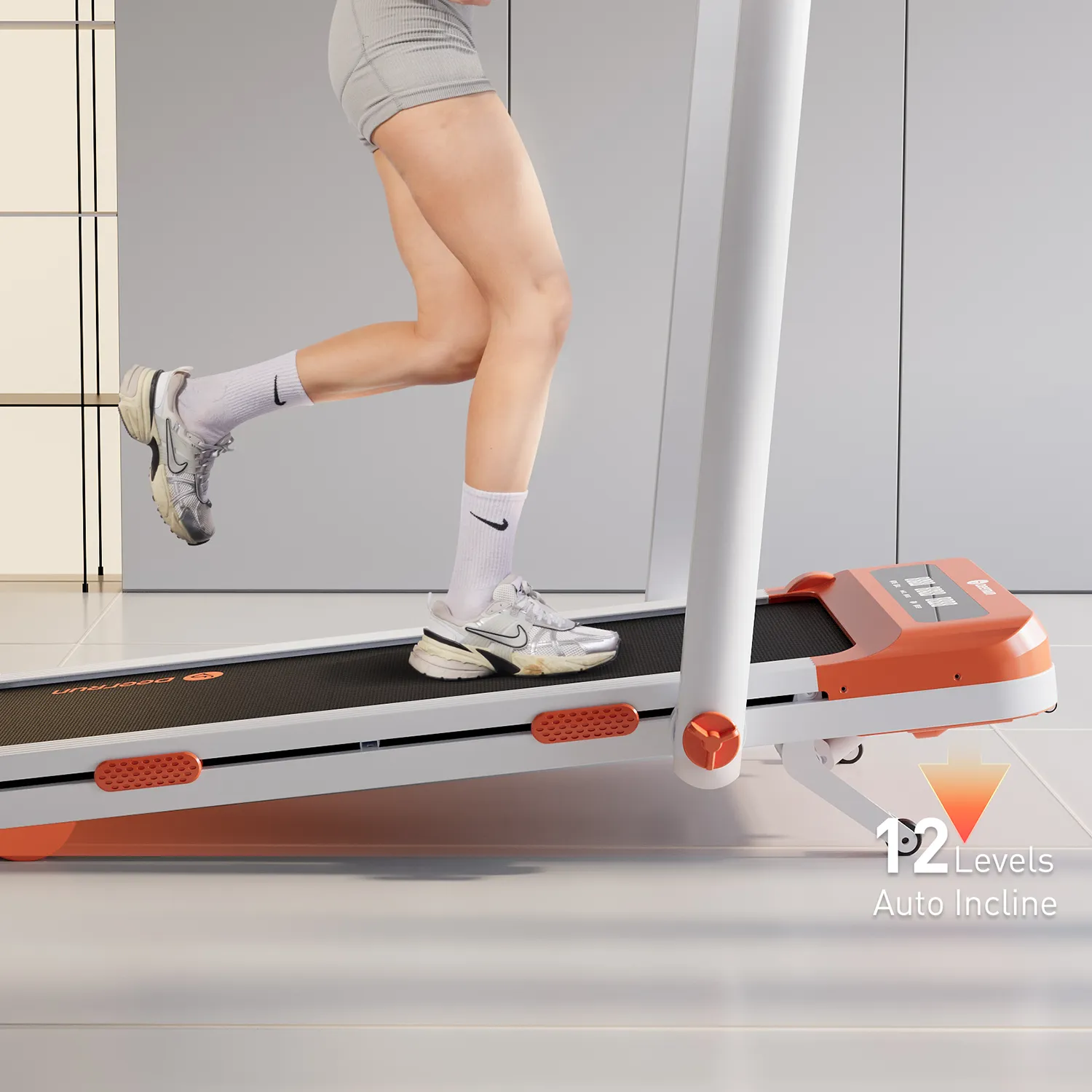DeerRun Z10 Pro 12% Auto Incline Smart 2 in 1 Foldable Treadmill with Remote Control