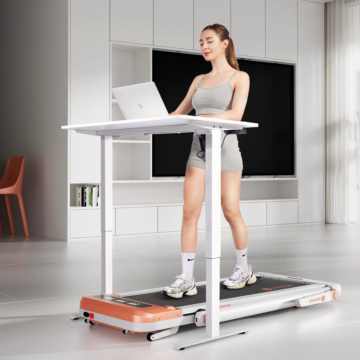 DeerRun Z10 Pro 12% Auto Incline Smart 2 in 1 Foldable Treadmill with Remote Control